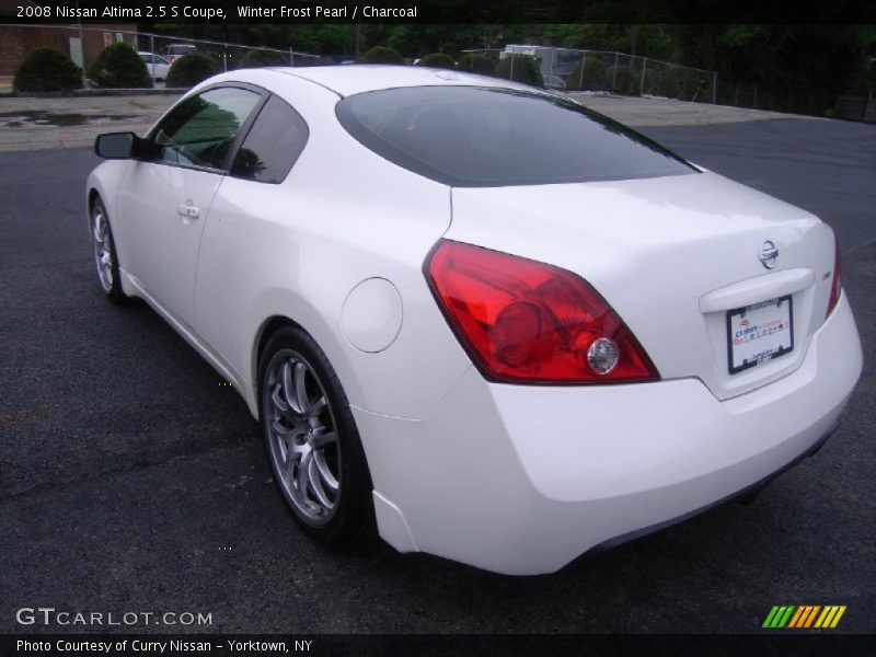 Winter Frost Pearl / Charcoal 2008 Nissan Altima 2.5 S Coupe