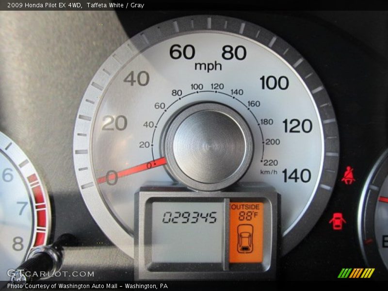 Taffeta White / Gray 2009 Honda Pilot EX 4WD