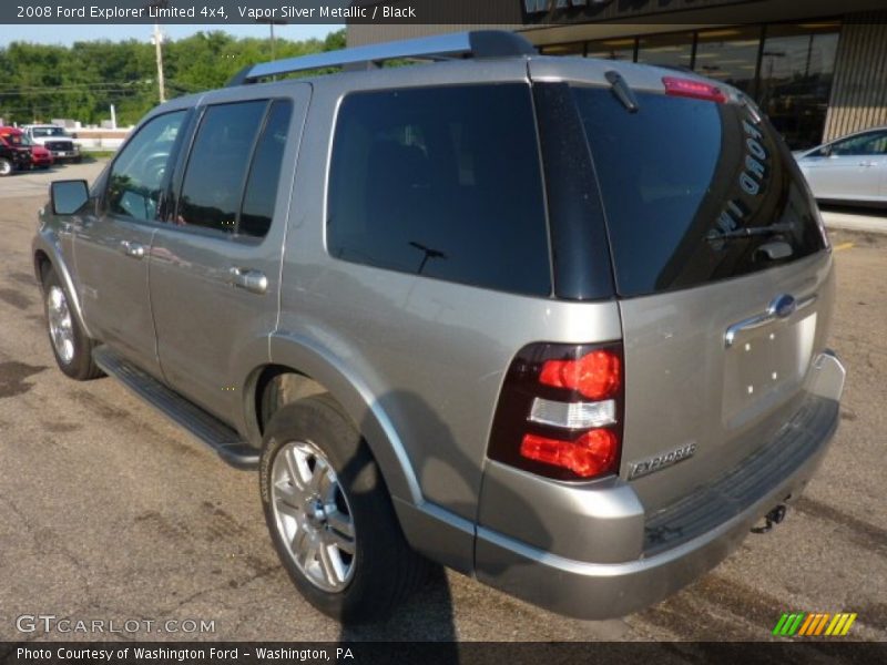 Vapor Silver Metallic / Black 2008 Ford Explorer Limited 4x4