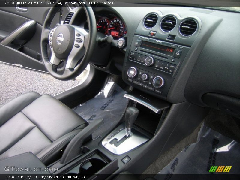Winter Frost Pearl / Charcoal 2008 Nissan Altima 2.5 S Coupe