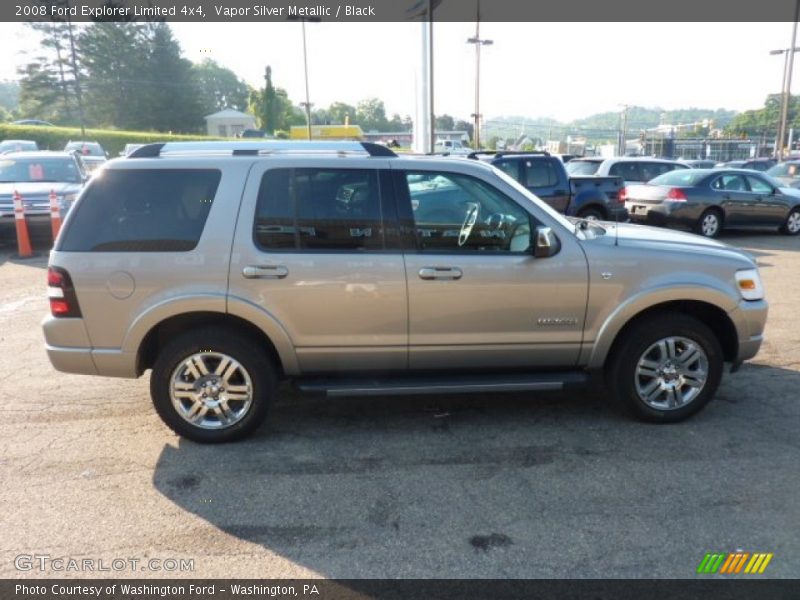 Vapor Silver Metallic / Black 2008 Ford Explorer Limited 4x4