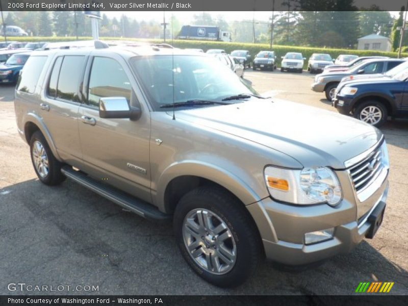 Vapor Silver Metallic / Black 2008 Ford Explorer Limited 4x4