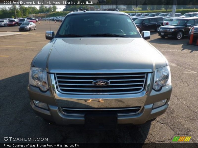 Vapor Silver Metallic / Black 2008 Ford Explorer Limited 4x4