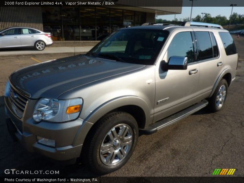 Vapor Silver Metallic / Black 2008 Ford Explorer Limited 4x4