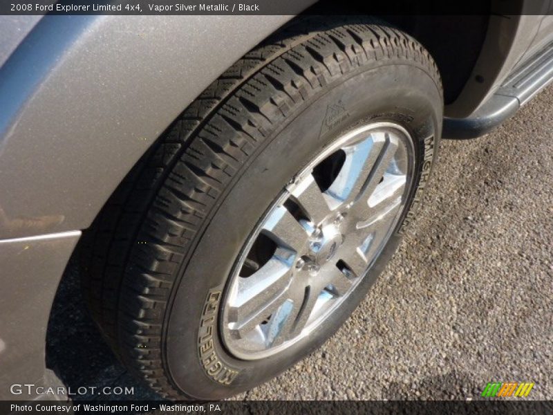 Vapor Silver Metallic / Black 2008 Ford Explorer Limited 4x4