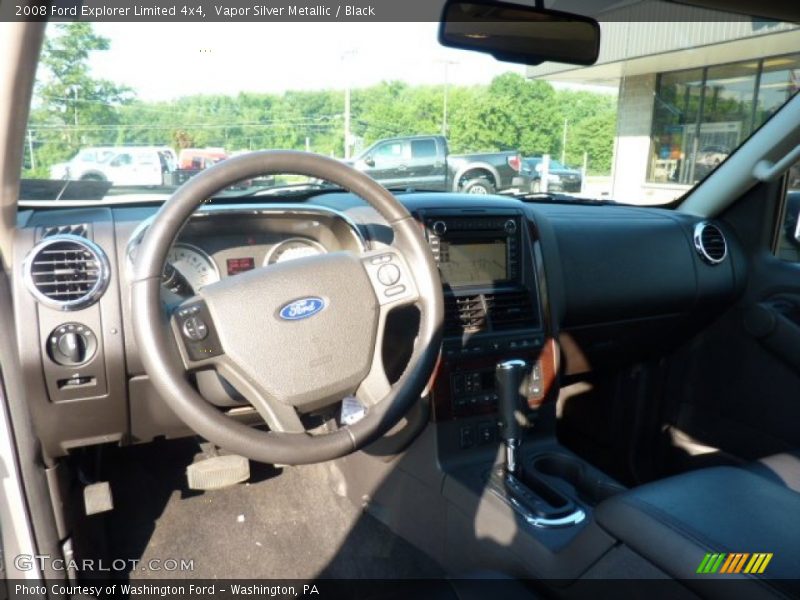 Vapor Silver Metallic / Black 2008 Ford Explorer Limited 4x4