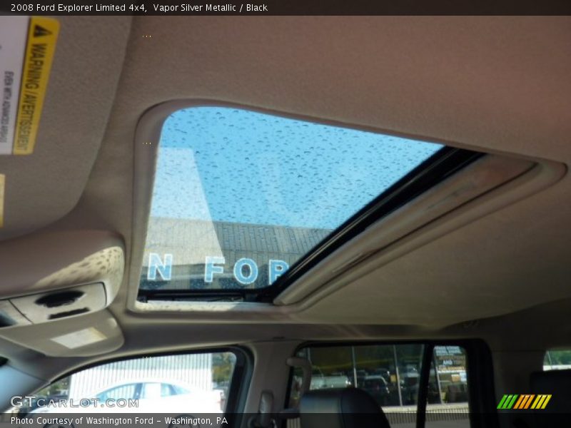 Vapor Silver Metallic / Black 2008 Ford Explorer Limited 4x4