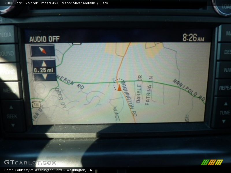 Vapor Silver Metallic / Black 2008 Ford Explorer Limited 4x4