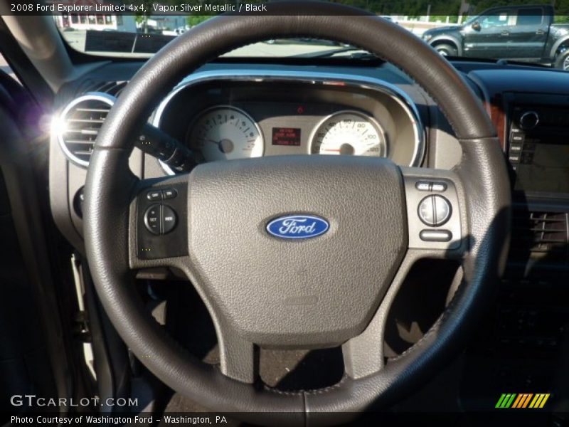Vapor Silver Metallic / Black 2008 Ford Explorer Limited 4x4
