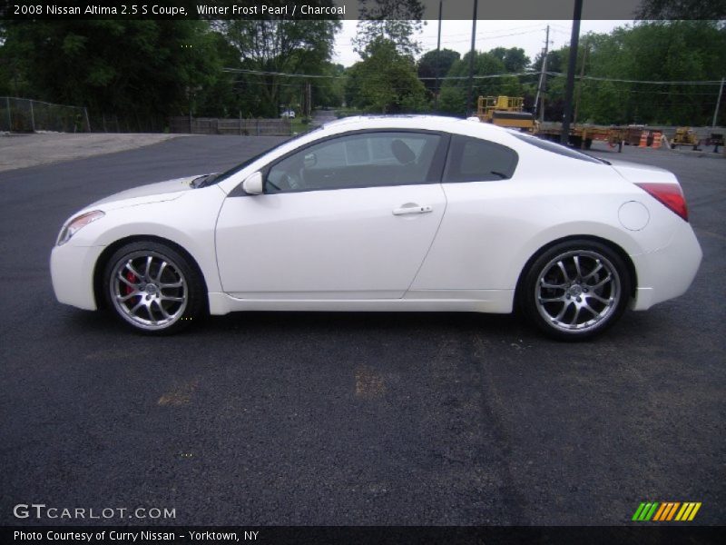 Winter Frost Pearl / Charcoal 2008 Nissan Altima 2.5 S Coupe