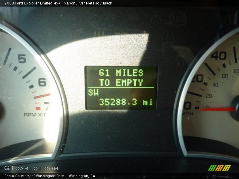 Vapor Silver Metallic / Black 2008 Ford Explorer Limited 4x4