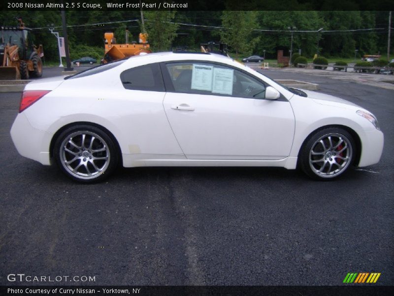 Winter Frost Pearl / Charcoal 2008 Nissan Altima 2.5 S Coupe