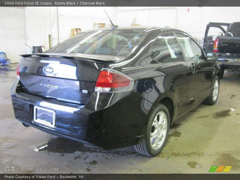 Ebony Black / Charcoal Black 2009 Ford Focus SE Coupe