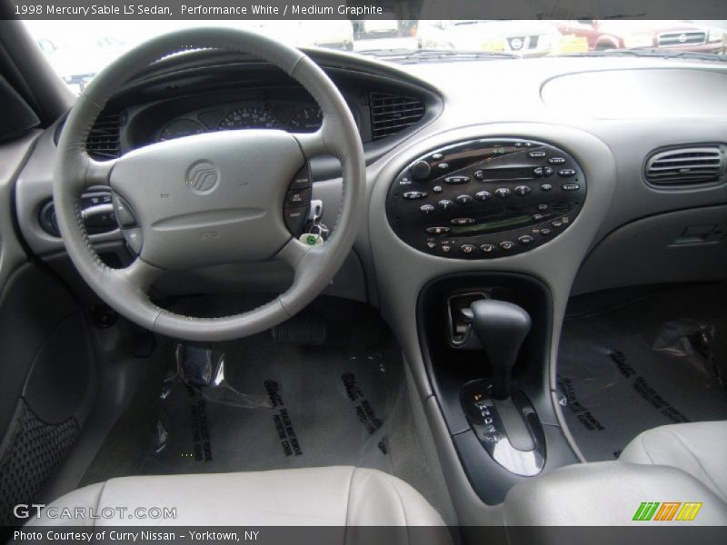 Performance White / Medium Graphite 1998 Mercury Sable LS Sedan