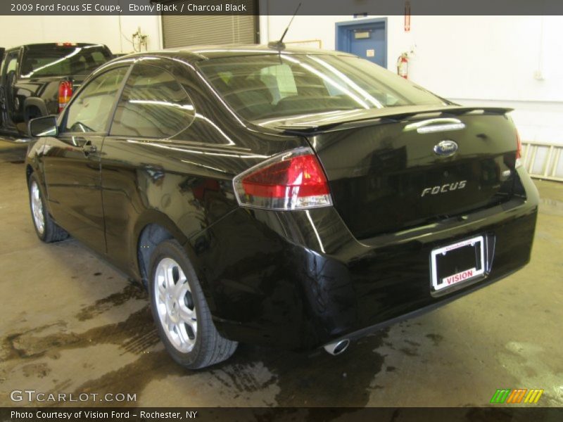 Ebony Black / Charcoal Black 2009 Ford Focus SE Coupe
