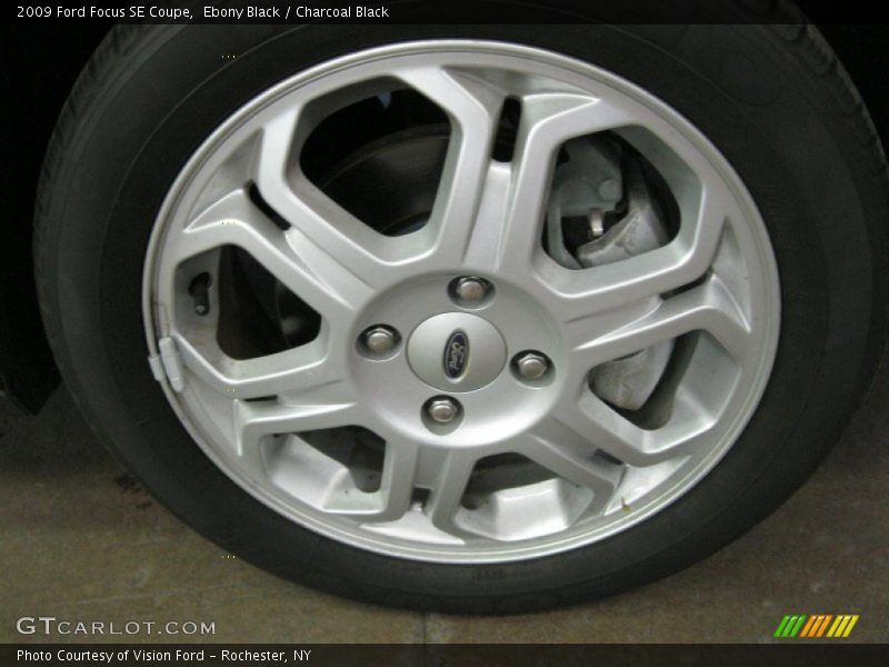 Ebony Black / Charcoal Black 2009 Ford Focus SE Coupe