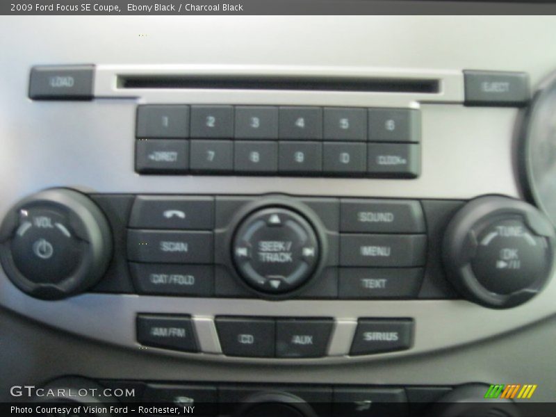Ebony Black / Charcoal Black 2009 Ford Focus SE Coupe