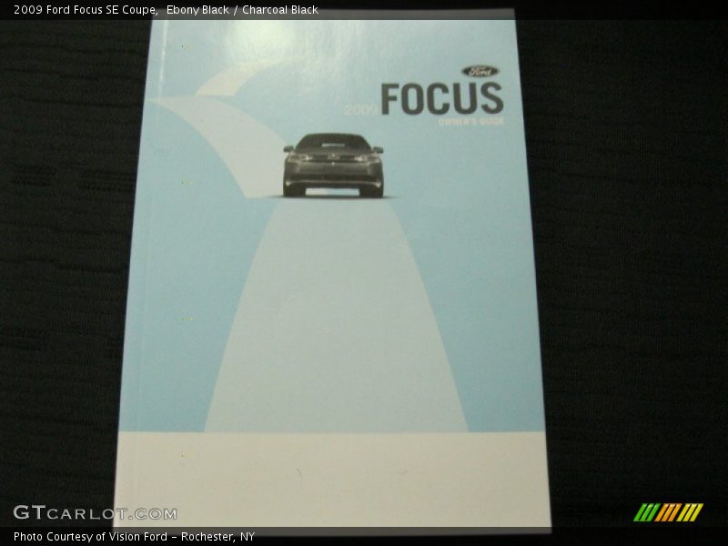 Ebony Black / Charcoal Black 2009 Ford Focus SE Coupe