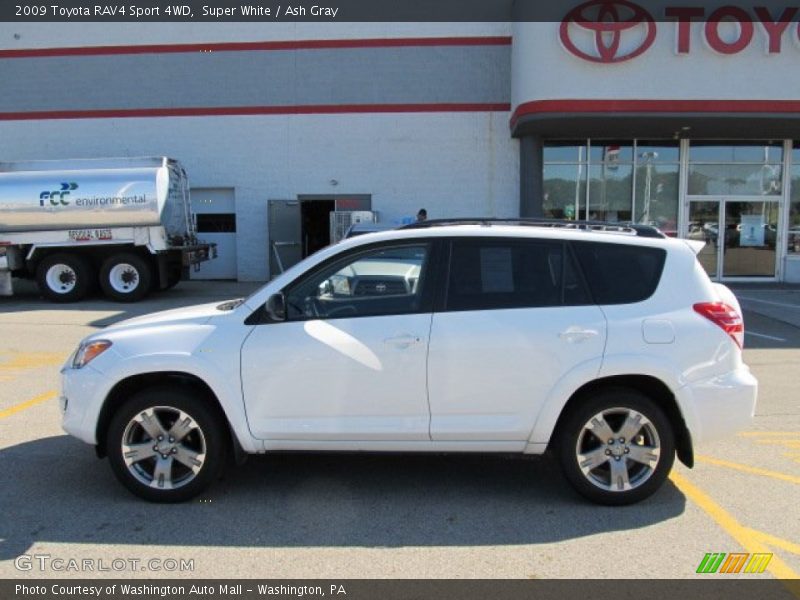 Super White / Ash Gray 2009 Toyota RAV4 Sport 4WD