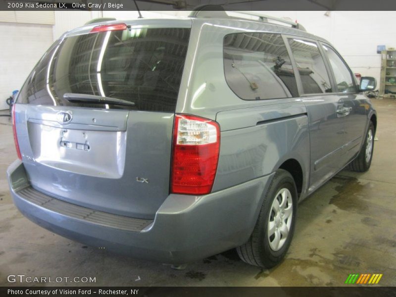 Olive Gray / Beige 2009 Kia Sedona LX