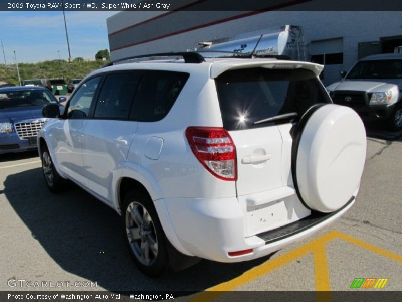 Super White / Ash Gray 2009 Toyota RAV4 Sport 4WD