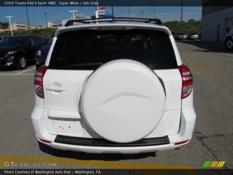 Super White / Ash Gray 2009 Toyota RAV4 Sport 4WD