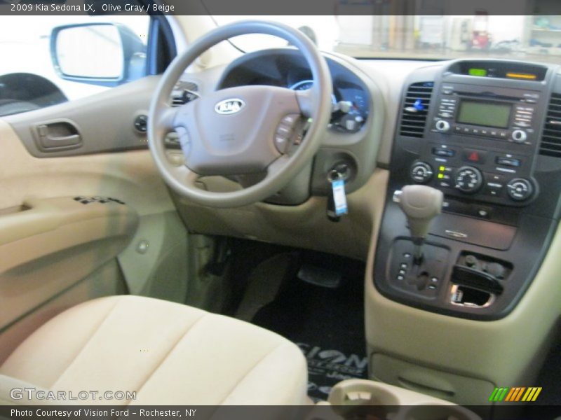 Olive Gray / Beige 2009 Kia Sedona LX