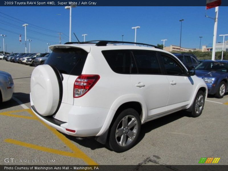 Super White / Ash Gray 2009 Toyota RAV4 Sport 4WD