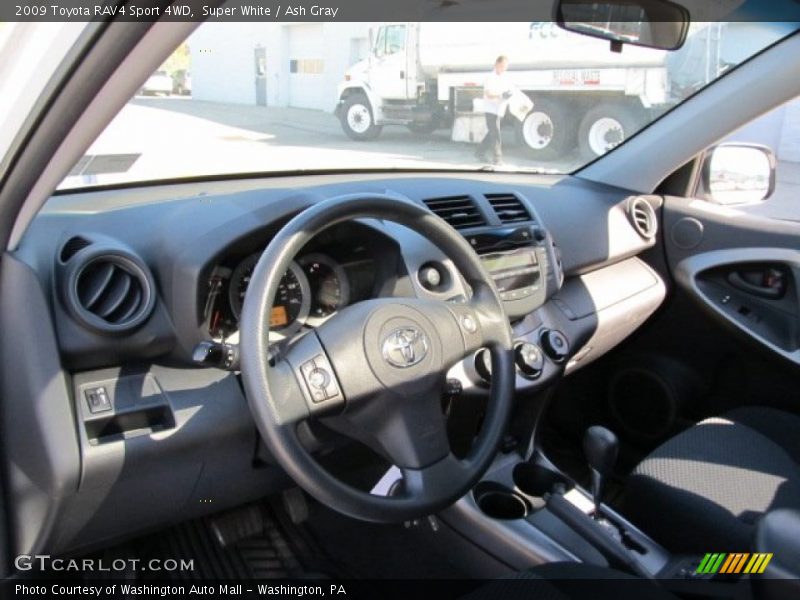 Super White / Ash Gray 2009 Toyota RAV4 Sport 4WD