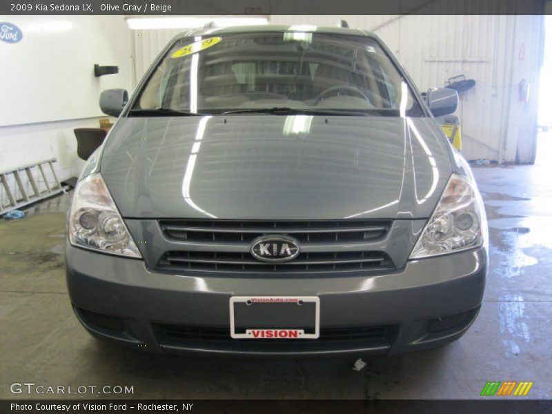 Olive Gray / Beige 2009 Kia Sedona LX