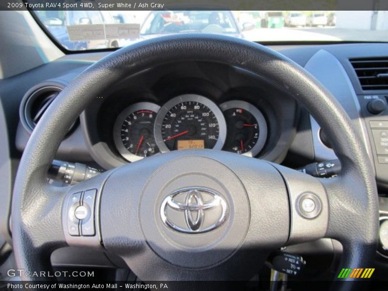 Super White / Ash Gray 2009 Toyota RAV4 Sport 4WD