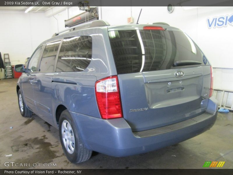 Olive Gray / Beige 2009 Kia Sedona LX