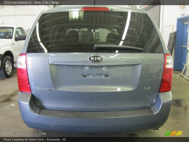 Olive Gray / Beige 2009 Kia Sedona LX