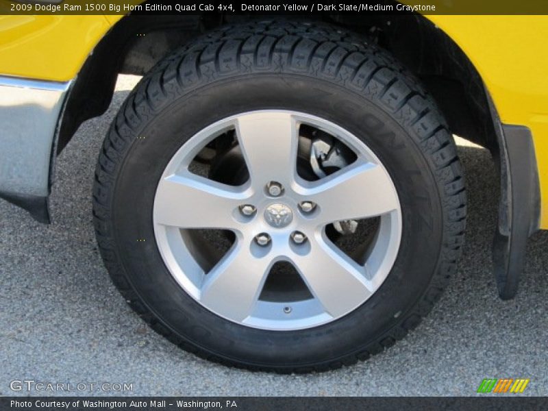 Detonator Yellow / Dark Slate/Medium Graystone 2009 Dodge Ram 1500 Big Horn Edition Quad Cab 4x4