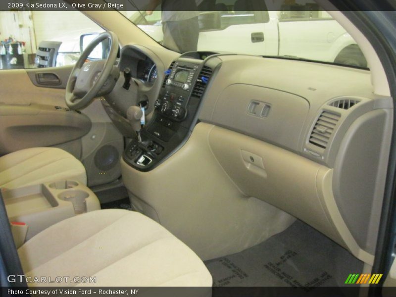 Olive Gray / Beige 2009 Kia Sedona LX