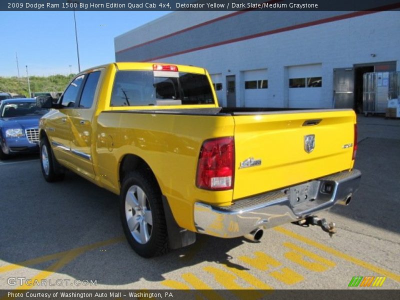 Detonator Yellow / Dark Slate/Medium Graystone 2009 Dodge Ram 1500 Big Horn Edition Quad Cab 4x4