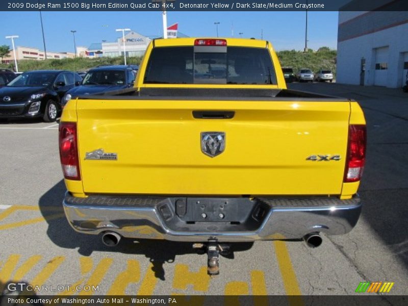 Detonator Yellow / Dark Slate/Medium Graystone 2009 Dodge Ram 1500 Big Horn Edition Quad Cab 4x4