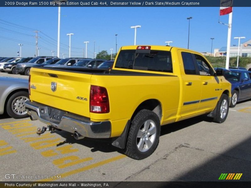 Detonator Yellow / Dark Slate/Medium Graystone 2009 Dodge Ram 1500 Big Horn Edition Quad Cab 4x4