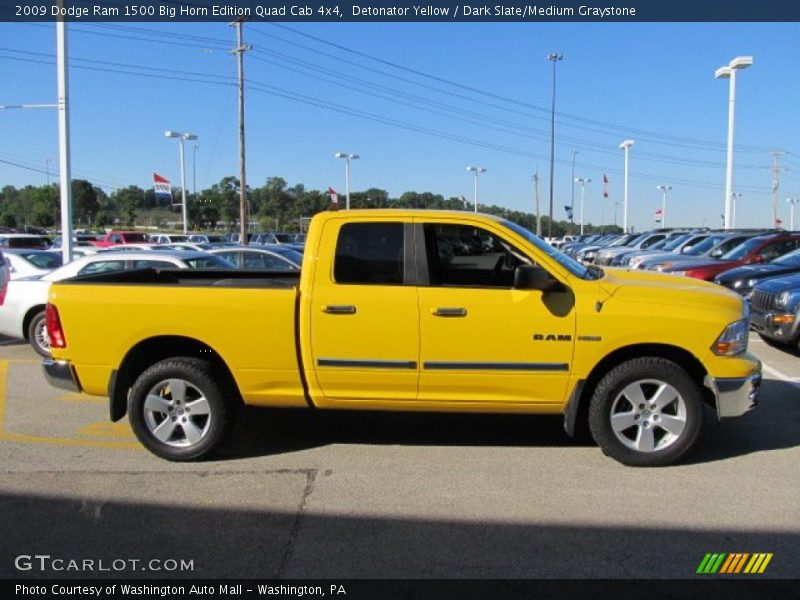 Detonator Yellow / Dark Slate/Medium Graystone 2009 Dodge Ram 1500 Big Horn Edition Quad Cab 4x4