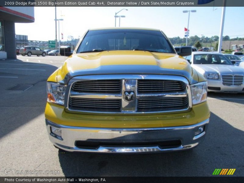 Detonator Yellow / Dark Slate/Medium Graystone 2009 Dodge Ram 1500 Big Horn Edition Quad Cab 4x4