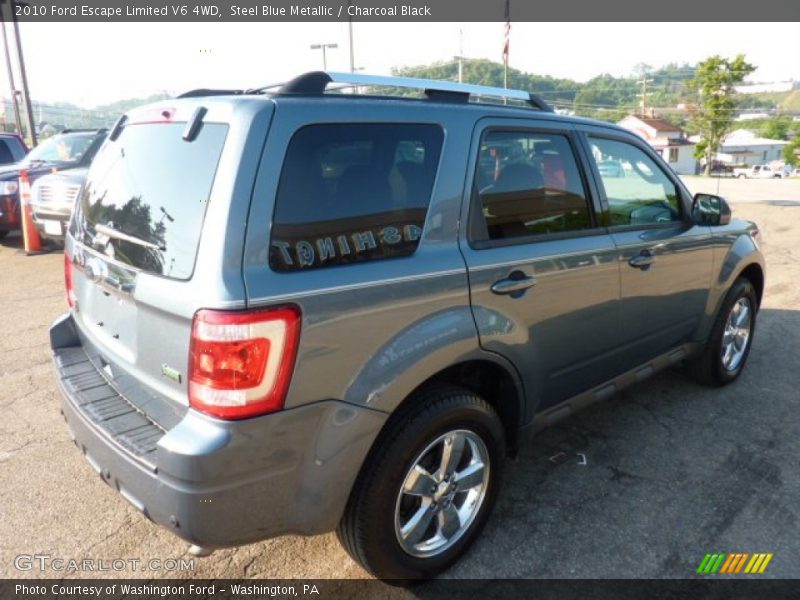 Steel Blue Metallic / Charcoal Black 2010 Ford Escape Limited V6 4WD