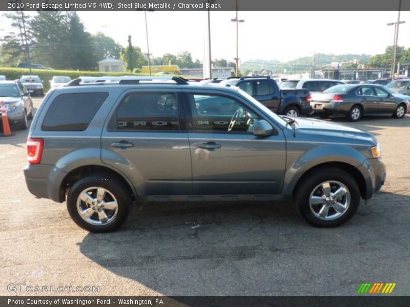 Steel Blue Metallic / Charcoal Black 2010 Ford Escape Limited V6 4WD