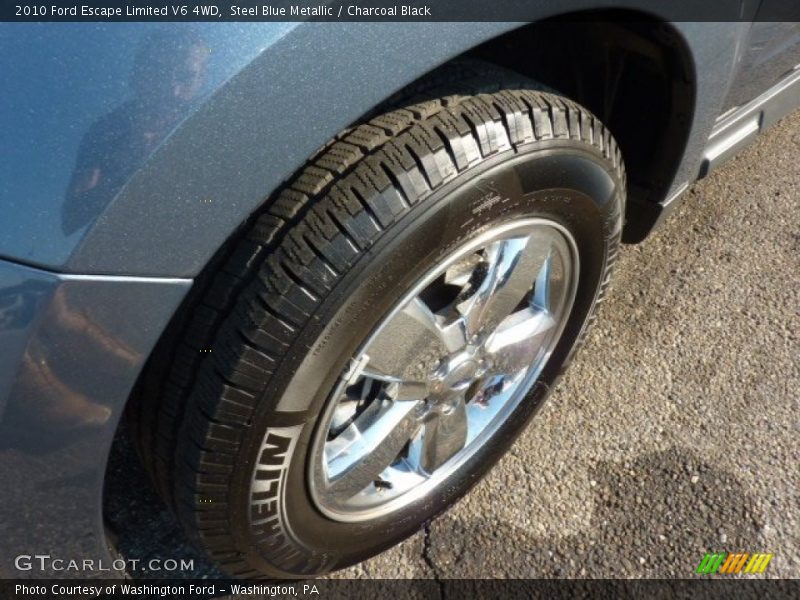 Steel Blue Metallic / Charcoal Black 2010 Ford Escape Limited V6 4WD