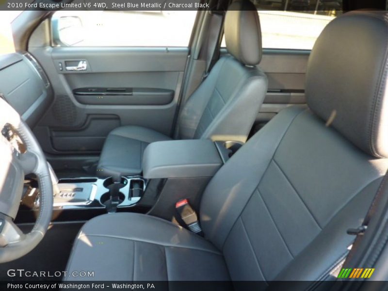 Steel Blue Metallic / Charcoal Black 2010 Ford Escape Limited V6 4WD