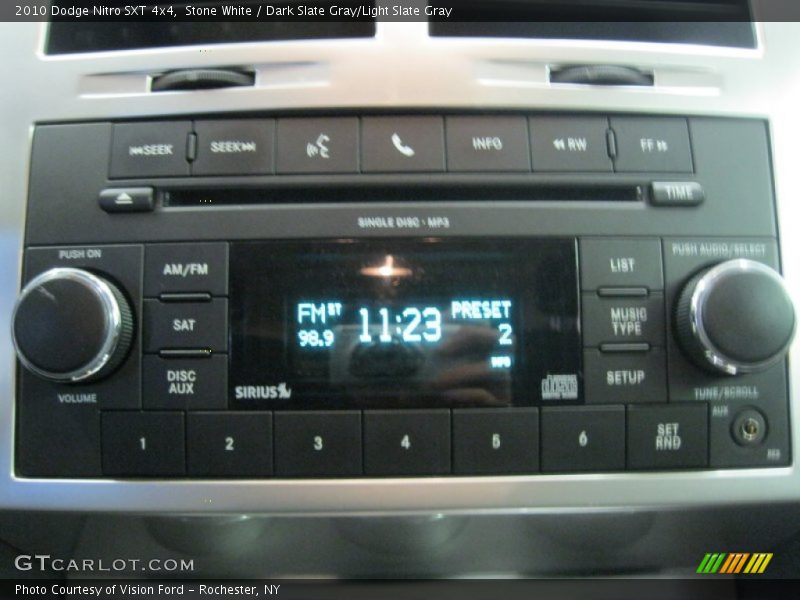 Stone White / Dark Slate Gray/Light Slate Gray 2010 Dodge Nitro SXT 4x4