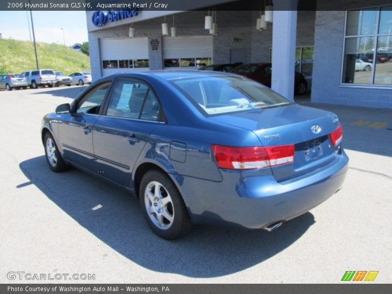 Aquamarine Pearl / Gray 2006 Hyundai Sonata GLS V6