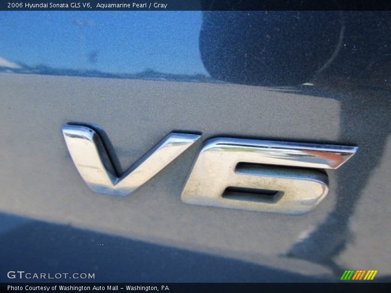 Aquamarine Pearl / Gray 2006 Hyundai Sonata GLS V6