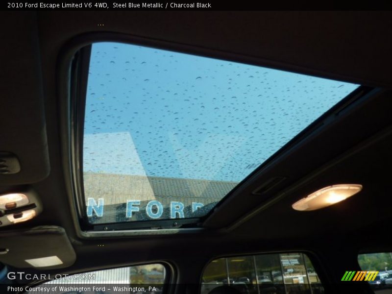 Steel Blue Metallic / Charcoal Black 2010 Ford Escape Limited V6 4WD