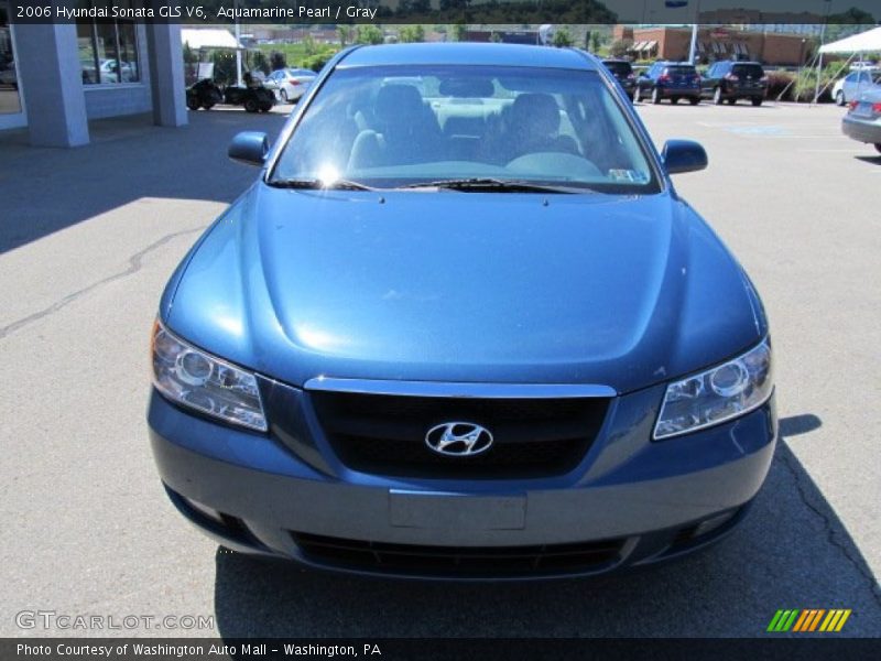 Aquamarine Pearl / Gray 2006 Hyundai Sonata GLS V6