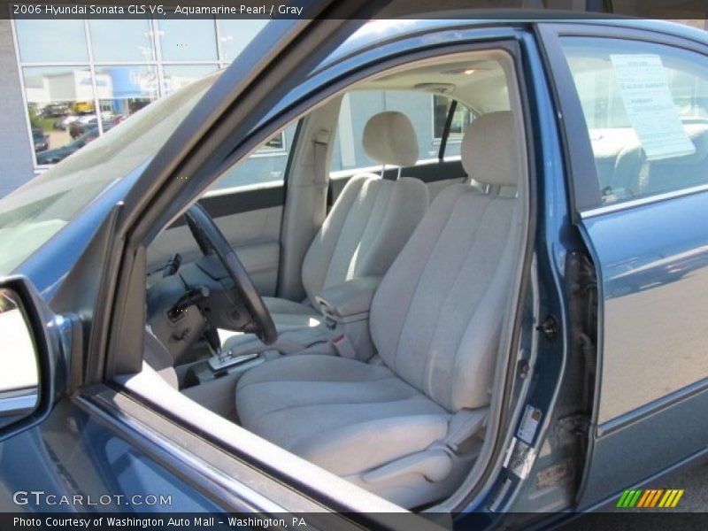 Aquamarine Pearl / Gray 2006 Hyundai Sonata GLS V6